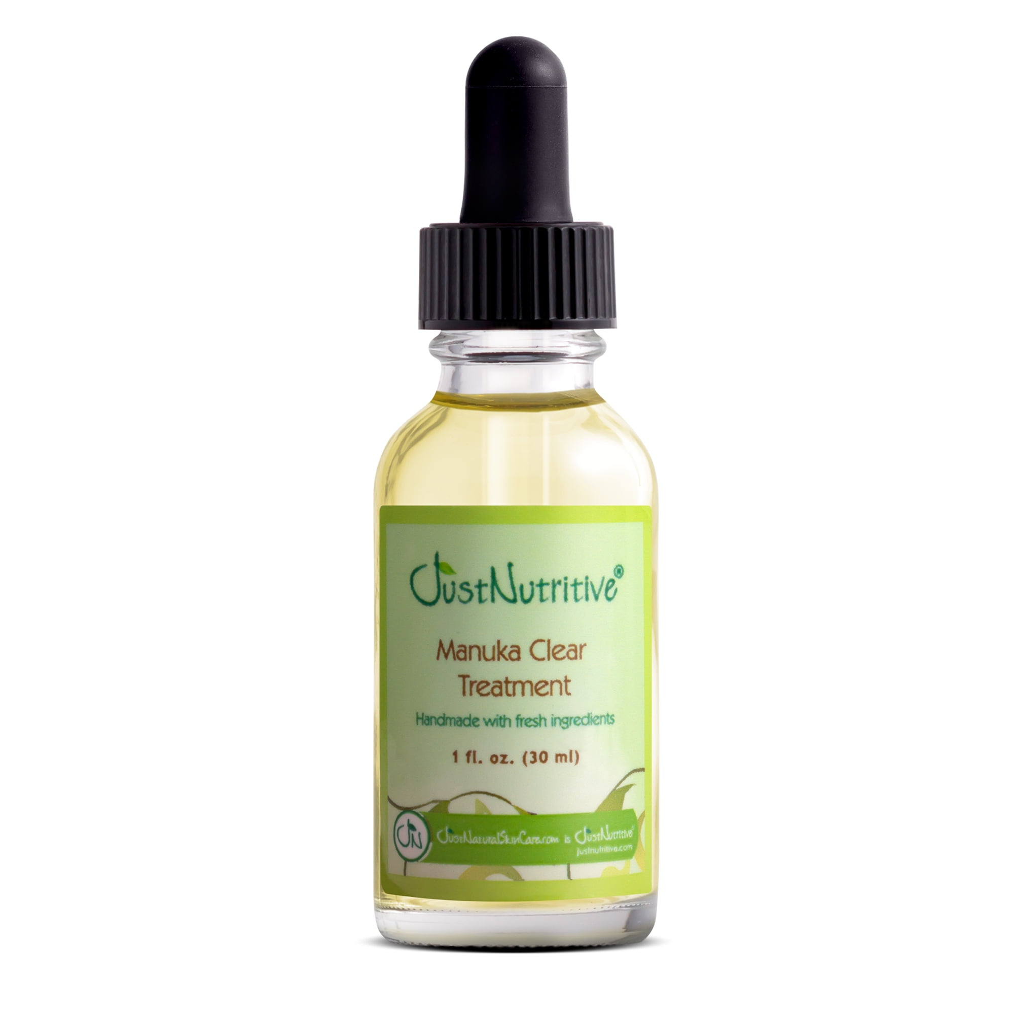 Just Nutritive Acne Clear Treatment for All Skin Types, Tea Tree Oil, No Salicylic Acid, 1oz