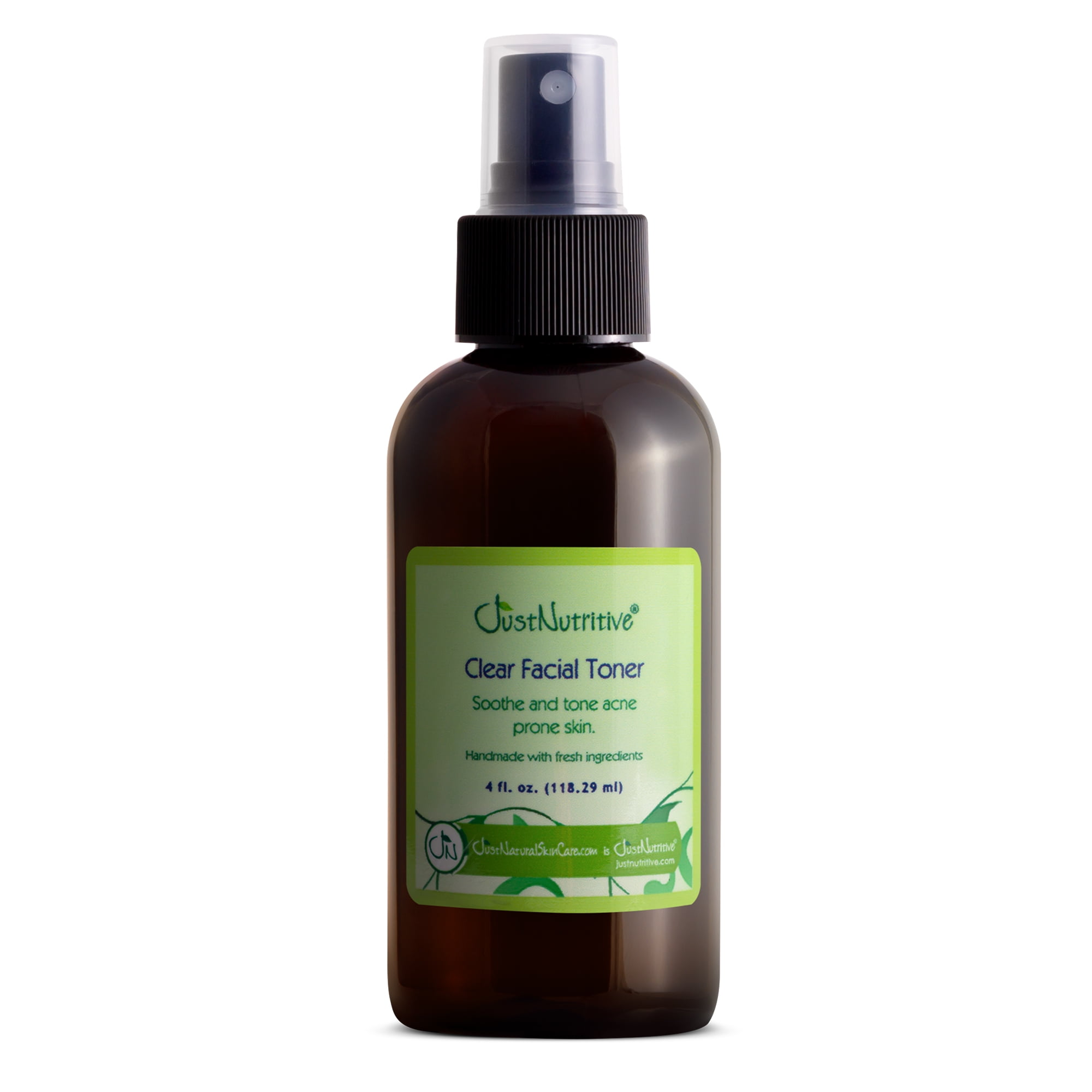 Just Nutritive Acne Facial Toner, Soothes Skin & Fights Breakouts for Oily Skin, No Alcohol, 4oz