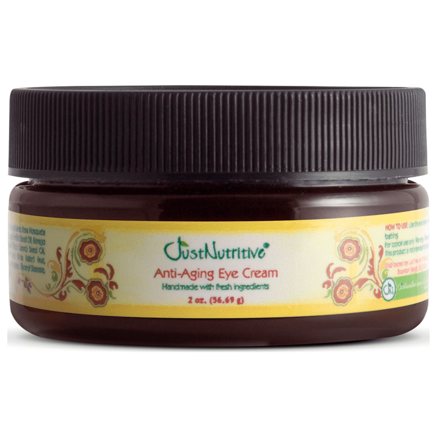 Just Nutritive Anti-Aging Eye Cream for Wrinkles, Puffy Eyes, Fine Lines, All Skin Types, 2oz