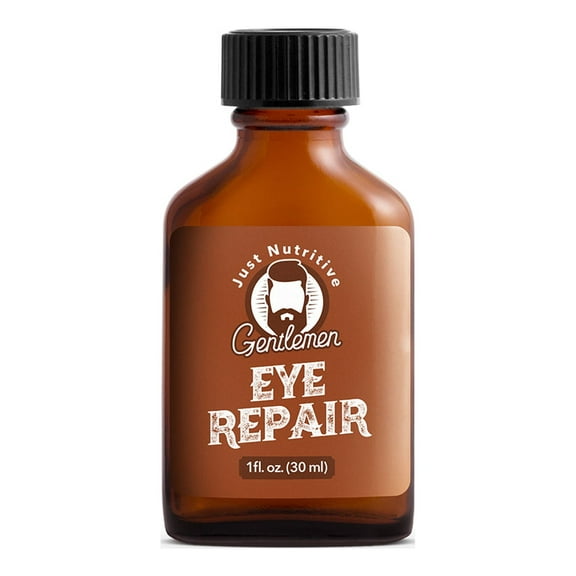 Just Nutritive Anti-Aging Eye Repair Oil for Men, Reduce Fine Lines & Wrinkles Naturally, 1oz