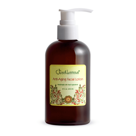 Just Nutritive Glowing Nourishing Cream with Squalane, Avocado, Jojoba, Anti-Aging Face Lotion, No Chemicals, 8oz