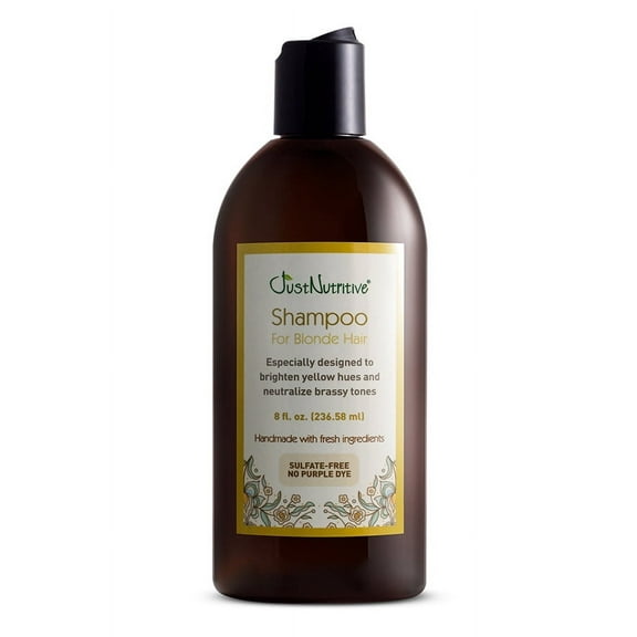 Just Nutritive Enhancing Blonde Hair Shampoo, Safe for All Shades, Hydrates & Nourishes, 8oz