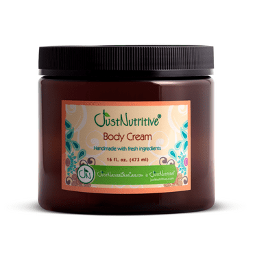 Just Nutritive Body Cream for Dry Skin, Moisturizing Cocoa Butter, Fragrance-Free, Daily Use, 16oz