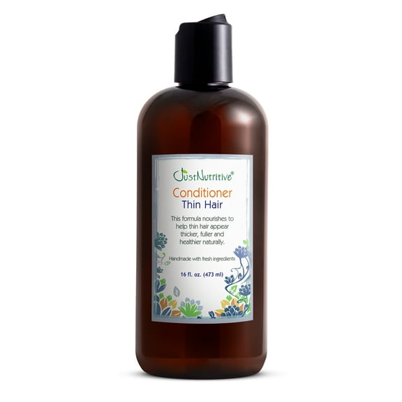 Just Nutritive Conditioner for Thin Hair, Strengthen & Repair with Argan & Pumpkin Seed Oil, 16oz