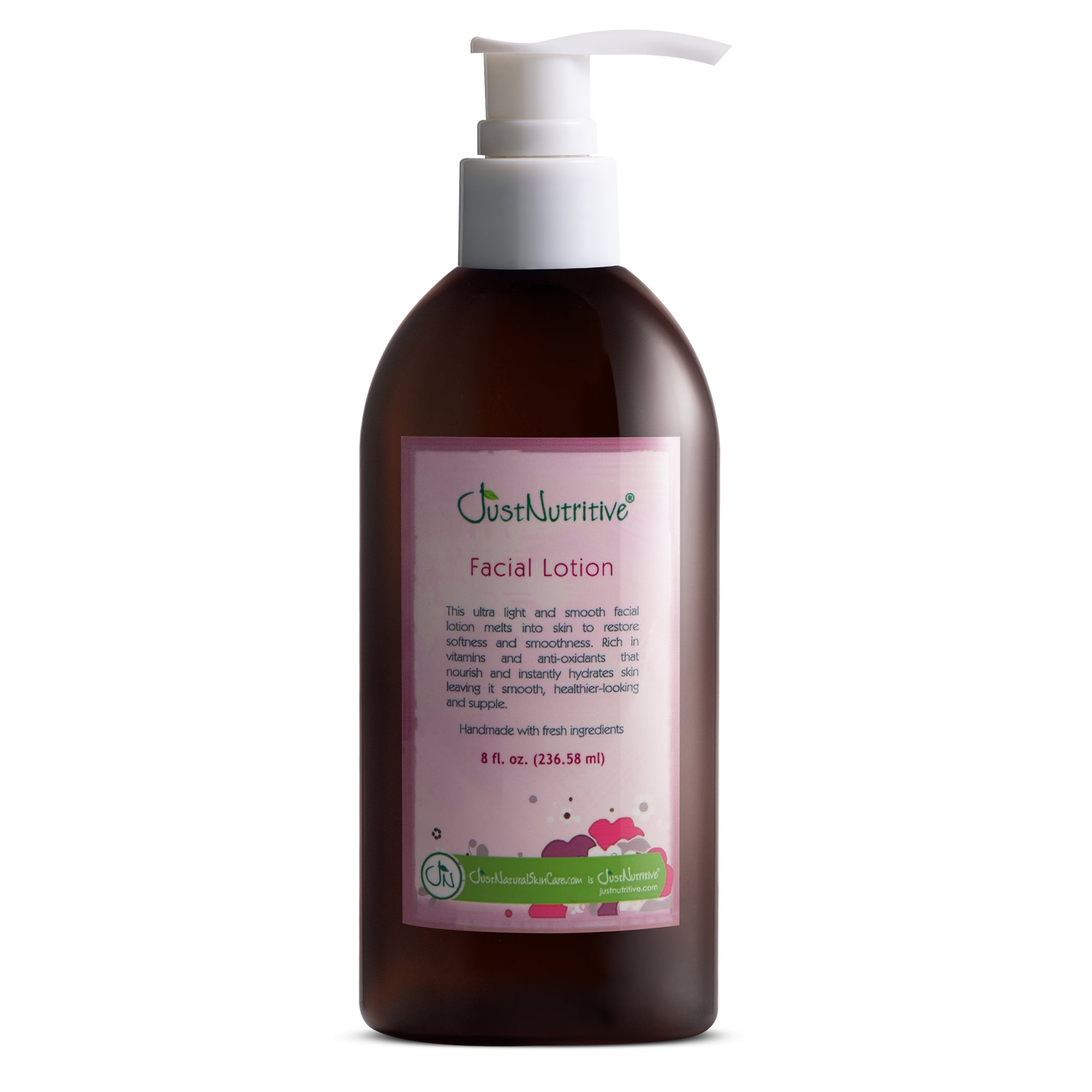 Just Nutritive Deep Hydrating Facial Lotion with Aloe, Borage, and Evening Primrose for Normal to Dry Skin, 8oz