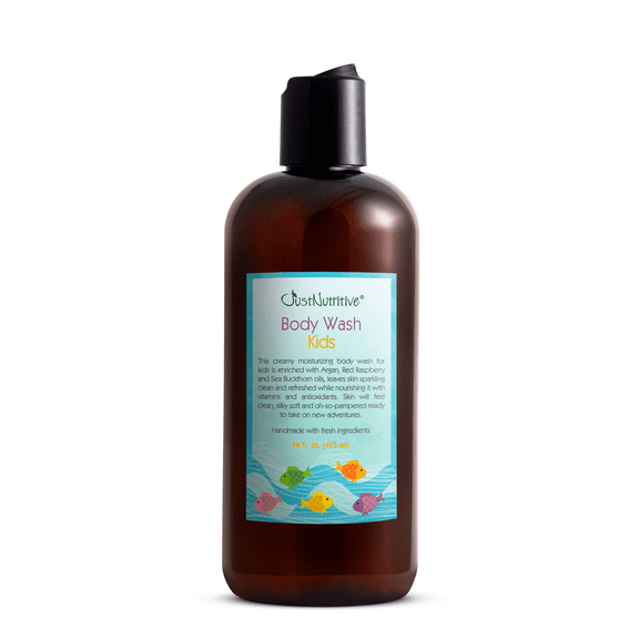 Just Nutritive Kids Body Wash, Safe for All Skin Types, Gentle & Nourishing, No Chemicals, 16oz