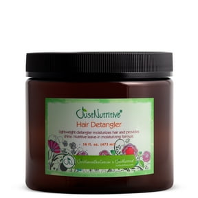 Just Nutritive Leave-In Detangler Cream for Dry Damaged Hair, Soften with Shea Butter, Unisex, 16oz
