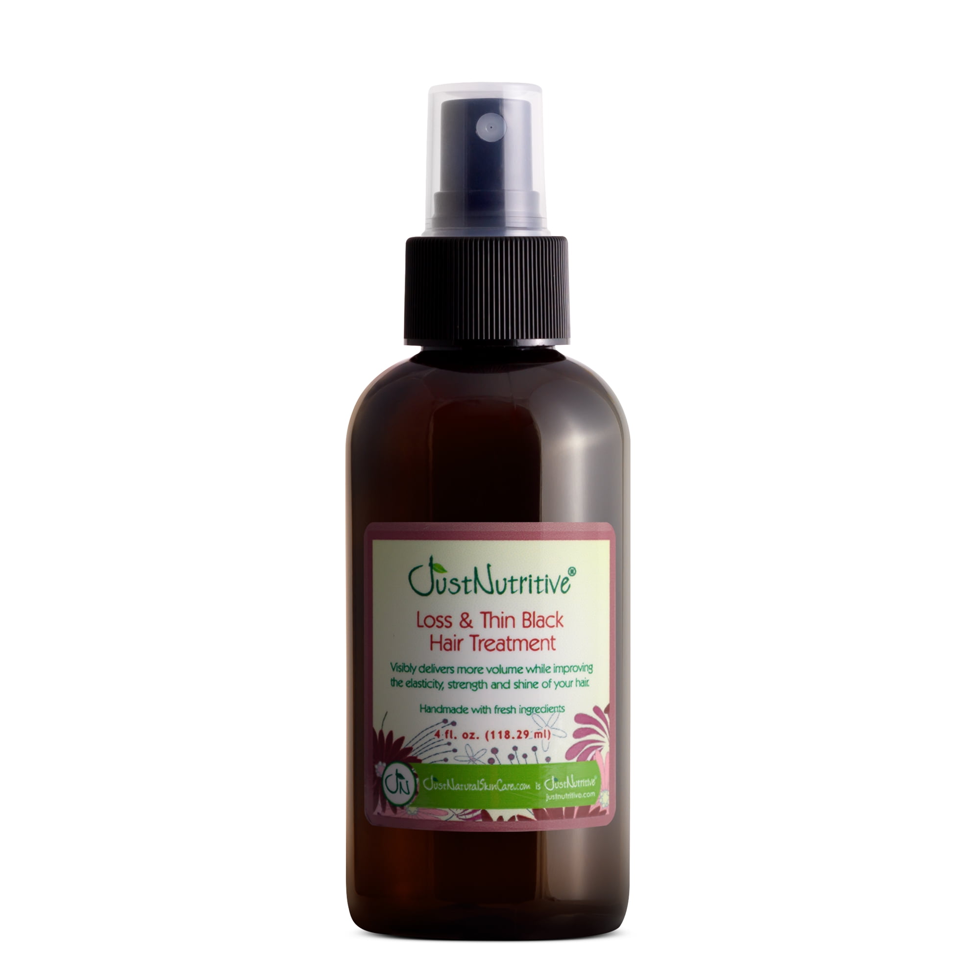 Just Nutritive Loss & Thin Black Hair Treatment, for Hair Regrowth, Argan & Rosemary Oil, 4oz