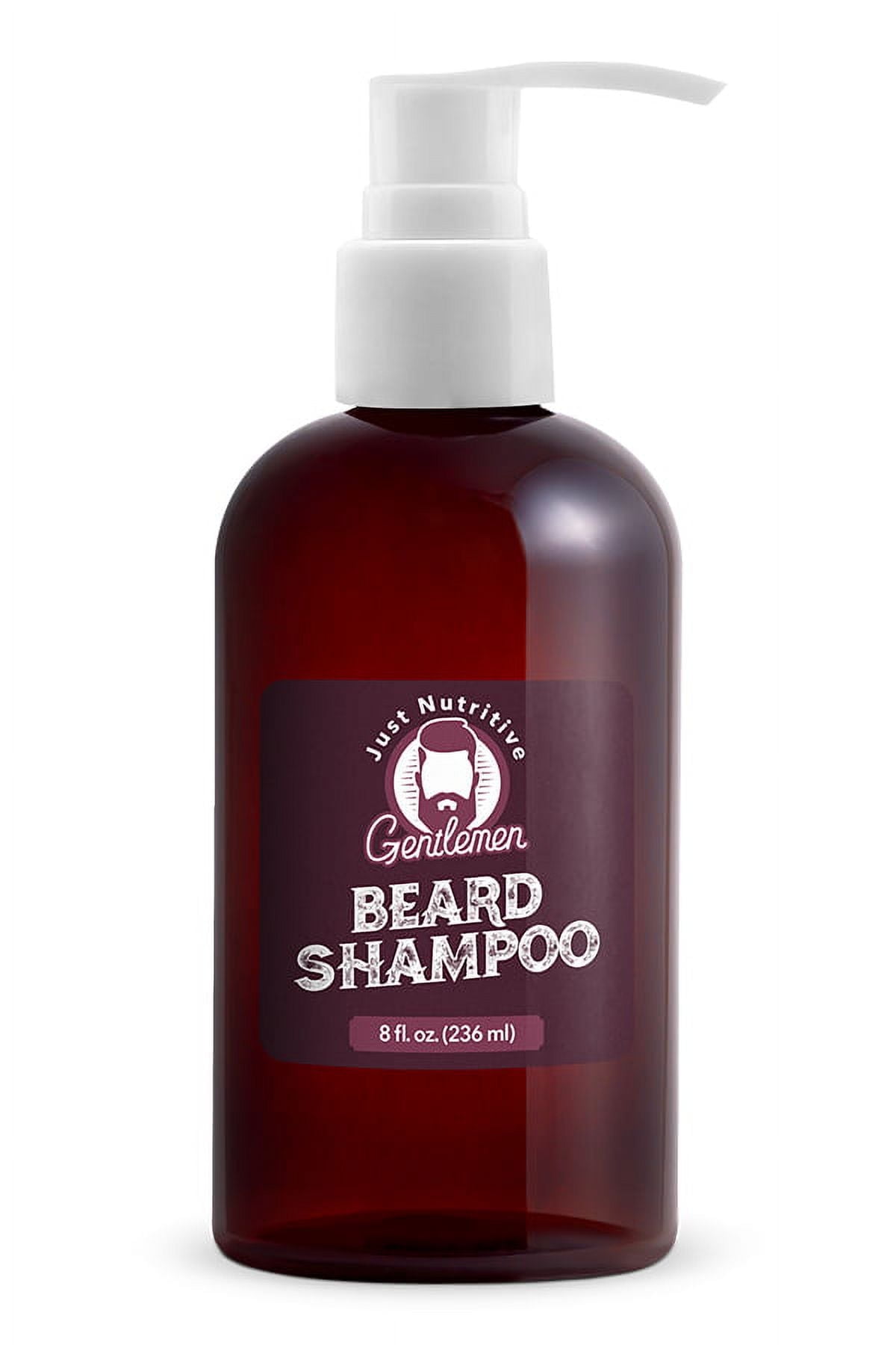 Just Nutritive Natural Beard Shampoo, Hydrate & Soften Dry Coarse Hair ...