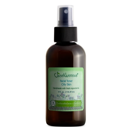 Just Nutritive Oily Skin Toner, Shine-Free, Pore-Reducing, Witch Hazel & Aloe, Alcohol-Free, 4oz