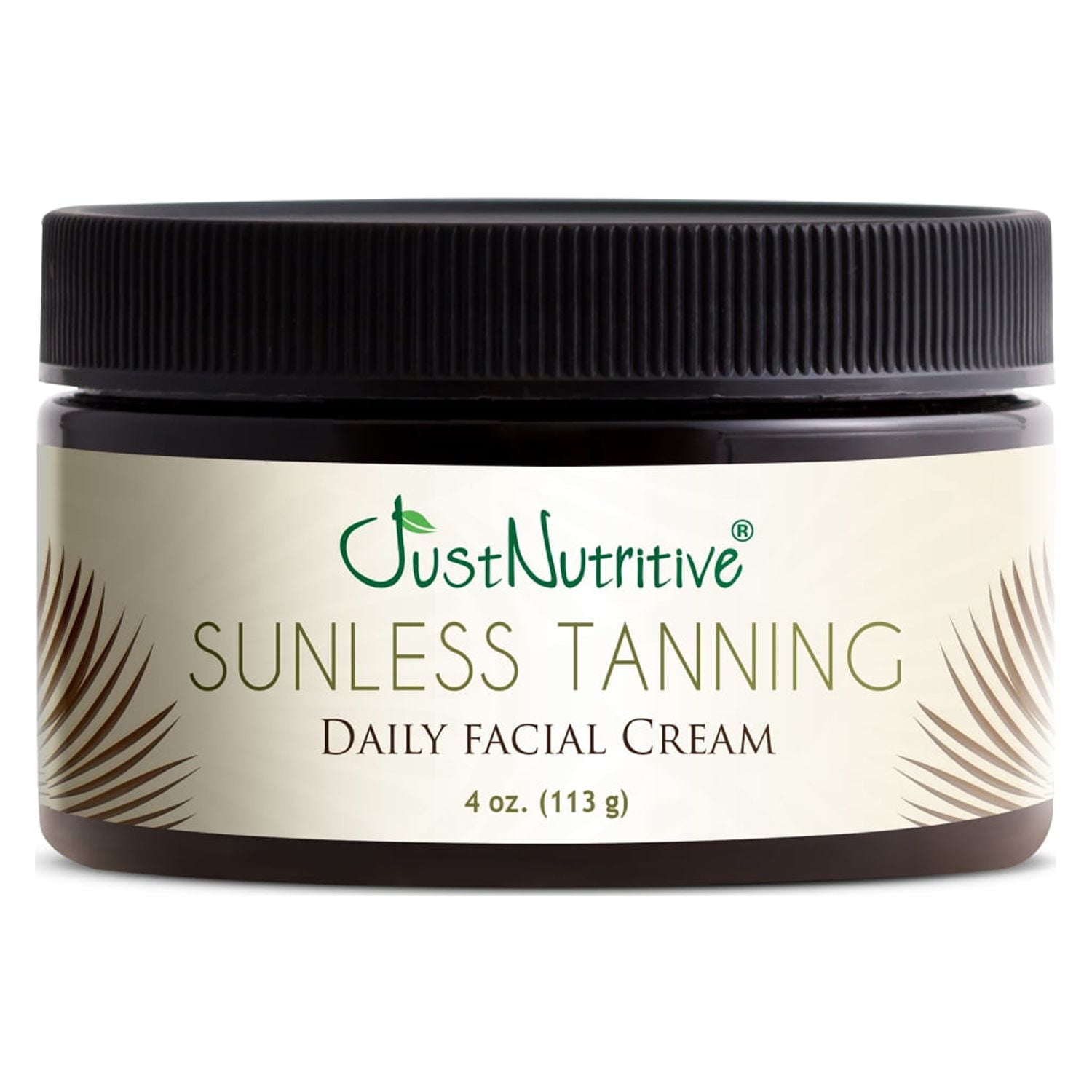 Just Nutritive Sunless Daily Facial Cream, Self-Tanner, Self Tanning Lotion, Natural Facial Moisturizer, SunKissed Glow, All Skin Types, 4oz
