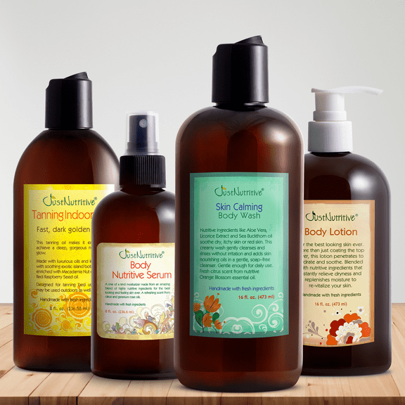 Just Nutritive Tanning Kit, Body Tanning Lotion, Outdoor Body Tanning Oil, Natural Sun Tan Lotion, Moisturizing Tanning Lotion