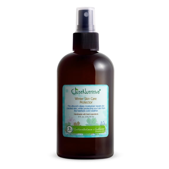 Just Nutritive Winter Skin Care Protector, Healing Dry Skin, Non-Greasy Moisturizer, Cold Weather Skincare, 8oz