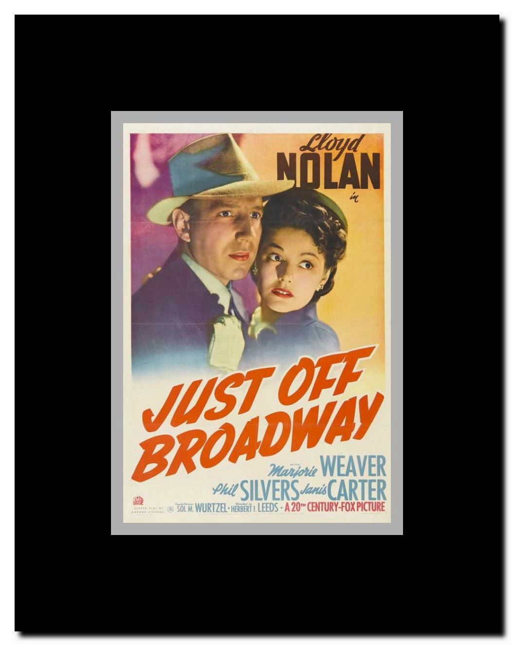 Just Off Broadway Framed Movie Poster