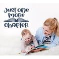 thumbnail image 1 of Just One More Chapter Book Worm Vinyl Wall Art Decal - Modern Library Quote Sticker - Reading Room Inspirational Wall Sticker - Removable Wall Decor - Vinyl Lettering Decor, 23x18-Inch, Deep Blue, 1 of 5