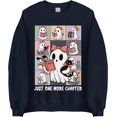 thumbnail image 1 of Just One More Chapter Ghost Sweatshirt, Cute Reading Ghost Halloween Sweater, Cozy Fall Bookish Pullover, 1 of 5
