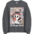 thumbnail image 1 of Just One More Chapter Ghost Sweatshirt, Cute Reading Ghost Halloween Sweater, Cozy Fall Bookish Pullover, 1 of 5