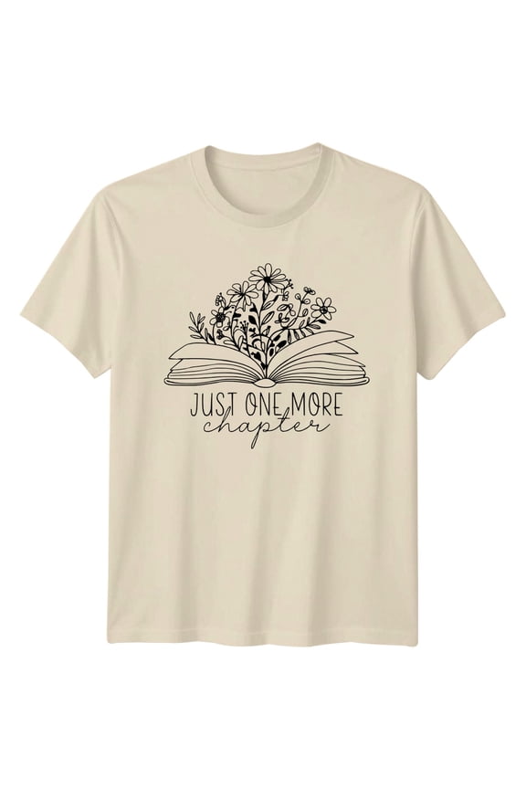Just One More Chapter Reading Hobbies Mens T-Shirt Womens Tee Graphic Unisex Top All Size S-5XL