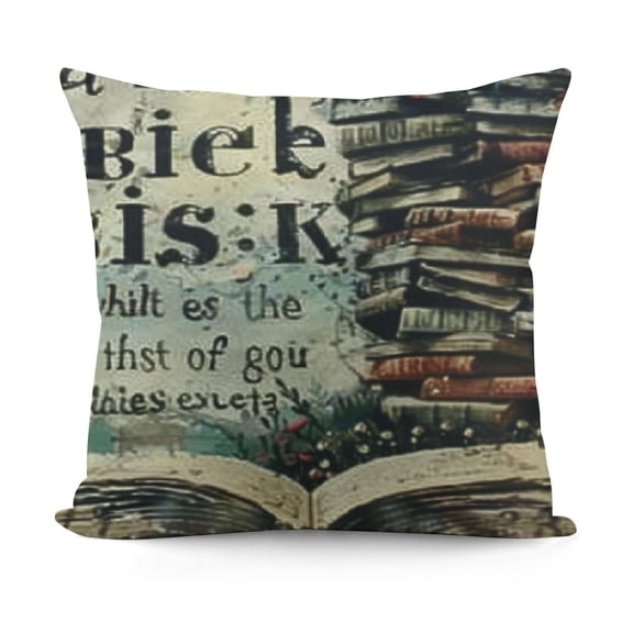 Just One More Chapter Reading Nook Throw PillowCovers,Reading Corner Classroom Book Lover Decorate Pillow Covers for Kids Reading Room Library Study, Pillowcase