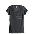 thumbnail image 1 of Just One More Chapter Women's Fashion Relaxed V-Neck T-Shirt Tee Charcoal Grey Small, 1 of 3