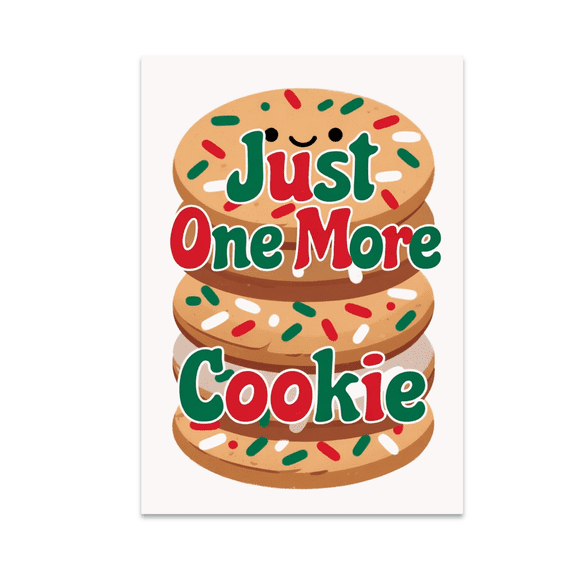 Just One More Cookie Wall Art - Food Lover - 13x19 Poster Print