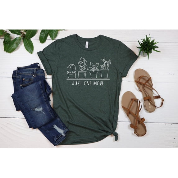 Just One More Plant Shirt, Plant Lady T-Shirt, Plant Lover Gift, Gardening Shirt, Plant Mom Shirt, Gardening Shirt, Plant Mom Shirt,