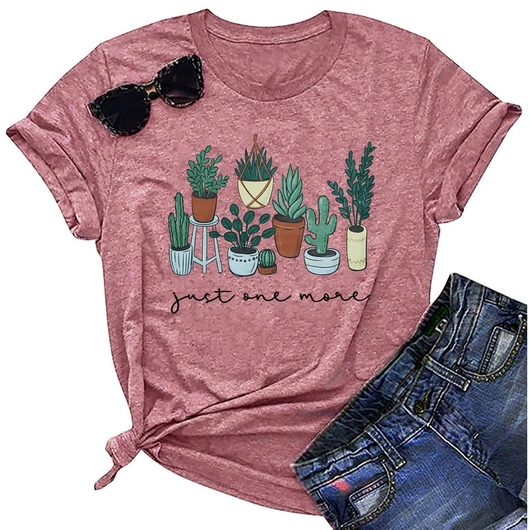 Succulent Graphic Tee Shirt Cactus Graphic Tee For Women Succulent Graphic Tee Shirt Cactus Graphic Tee For Women