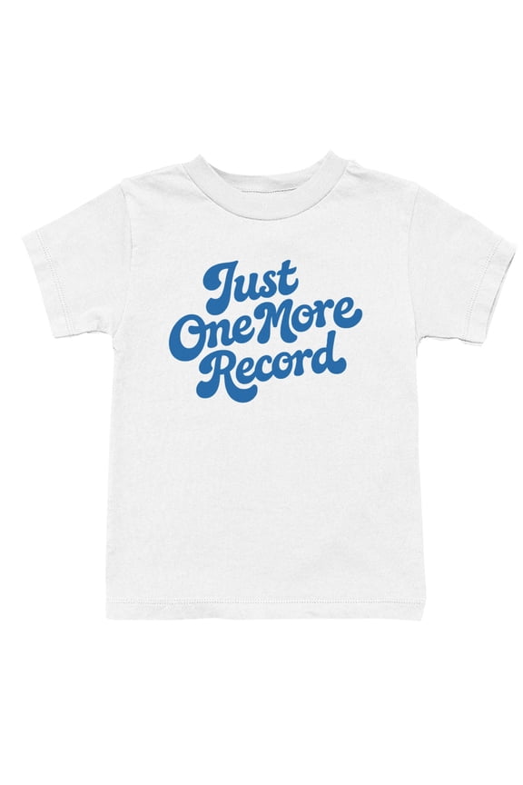 Just One More Record Vinyl Lover Youth's White T-shirt