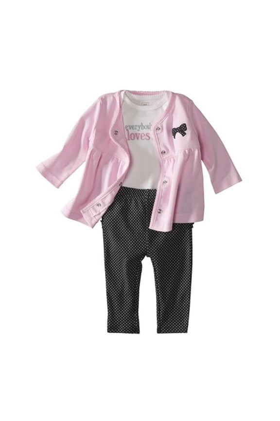 Just One You Made By Carter's Baby Girls' Infant 3 Piece Everybody Loves Me Set Newborn