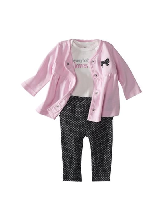 Just One You Made By Carter's Baby Girls' Infant 3 Piece Everybody Loves Me Set Newborn