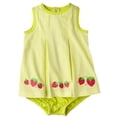 thumbnail image 1 of Just One You Made By Carter's Infant Girls Strawberry Sunsuit Lime Green (3mos), 1 of 1