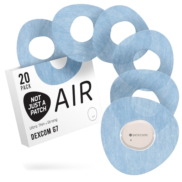 Not Just A Patch Air Dexcom G7 Adhesive Patches (20 Pack) - 15 day ...