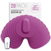 Not Just a Patch Dexcom G6 Adhesive Patches 20 Pack - Dexcom G6 Stickers Adhesive Patches for Skin Water Resistant Dexcom Overpatch G6 - Purple