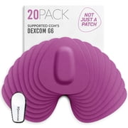 Not Just a Patch Dexcom G6 Adhesive Patches 20 Pack - Dexcom G6 Stickers Adhesive Patches for Skin Water Resistant Dexcom Overpatch G6 - Purple