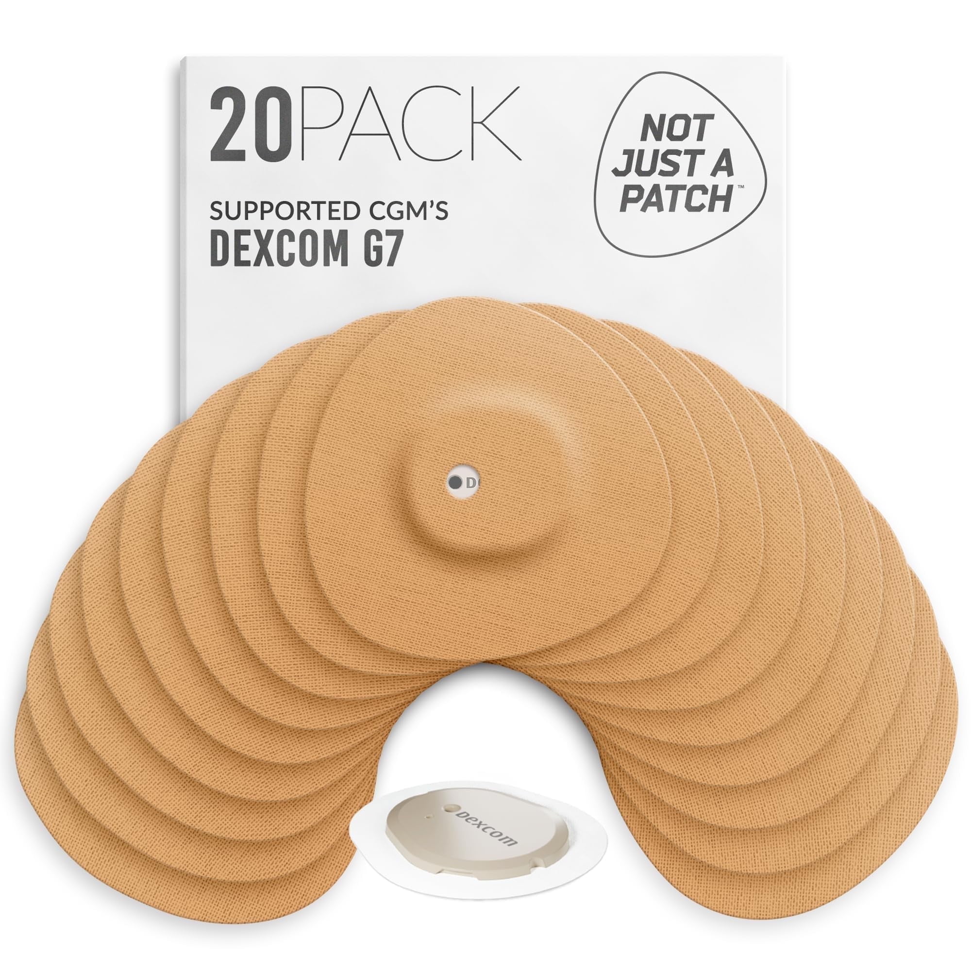 Not Just A Patch Dexcom G7 Adhesive Patches (20 Pack) – Stelo CGM ...