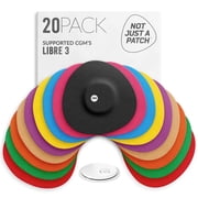 Not Just a Patch Libre 3 Plus Adhesive Covers 20 Pack   Multicolor Flexible Vent Hole Design