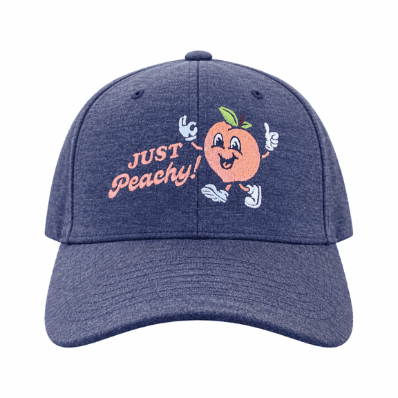 Just Peachy Hat Funny Sarcastic Baseball Cap