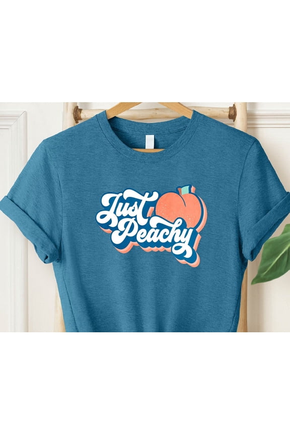 Just Peachy Shirt Tshirt Vacation Shirts Beach Shirts Summer Vibes Shirt Girls Trip Tee Su