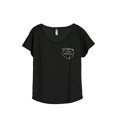 thumbnail image 1 of Just Peachy Women's Fashion Slouchy Dolman T-Shirt Tee Heather Black Medium, 1 of 4