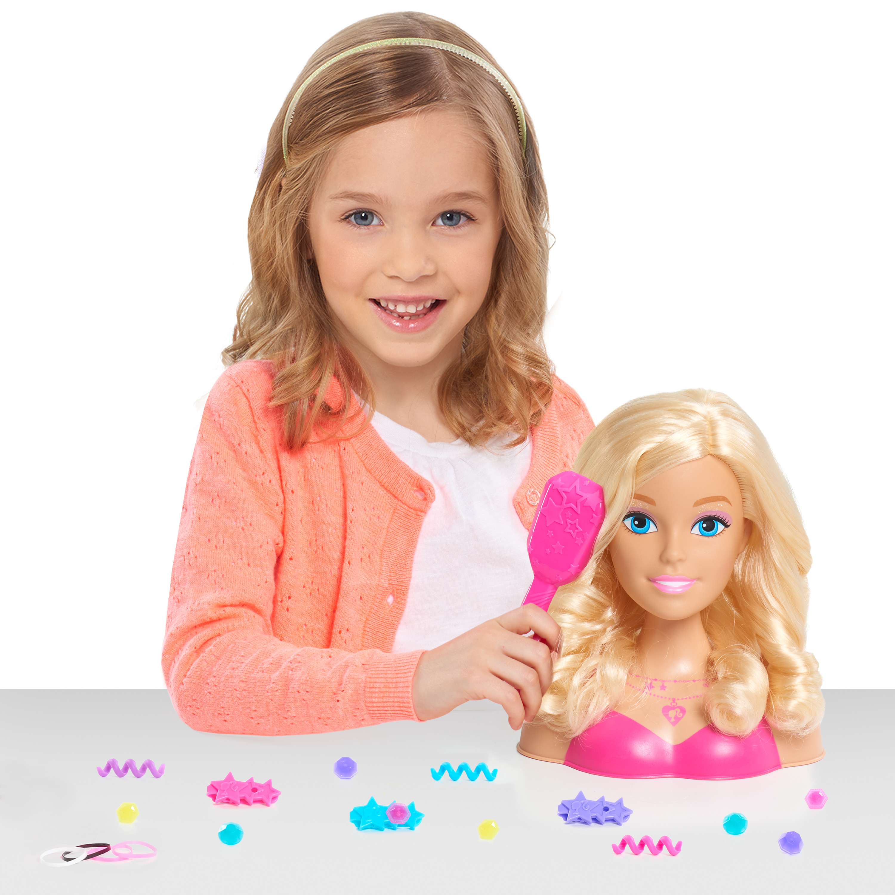 Just Play Barbie Fashionistas 20 Piece Styling Head for Kids, Blonde Hair, Preschool Ages 3 up - image 1 of 6