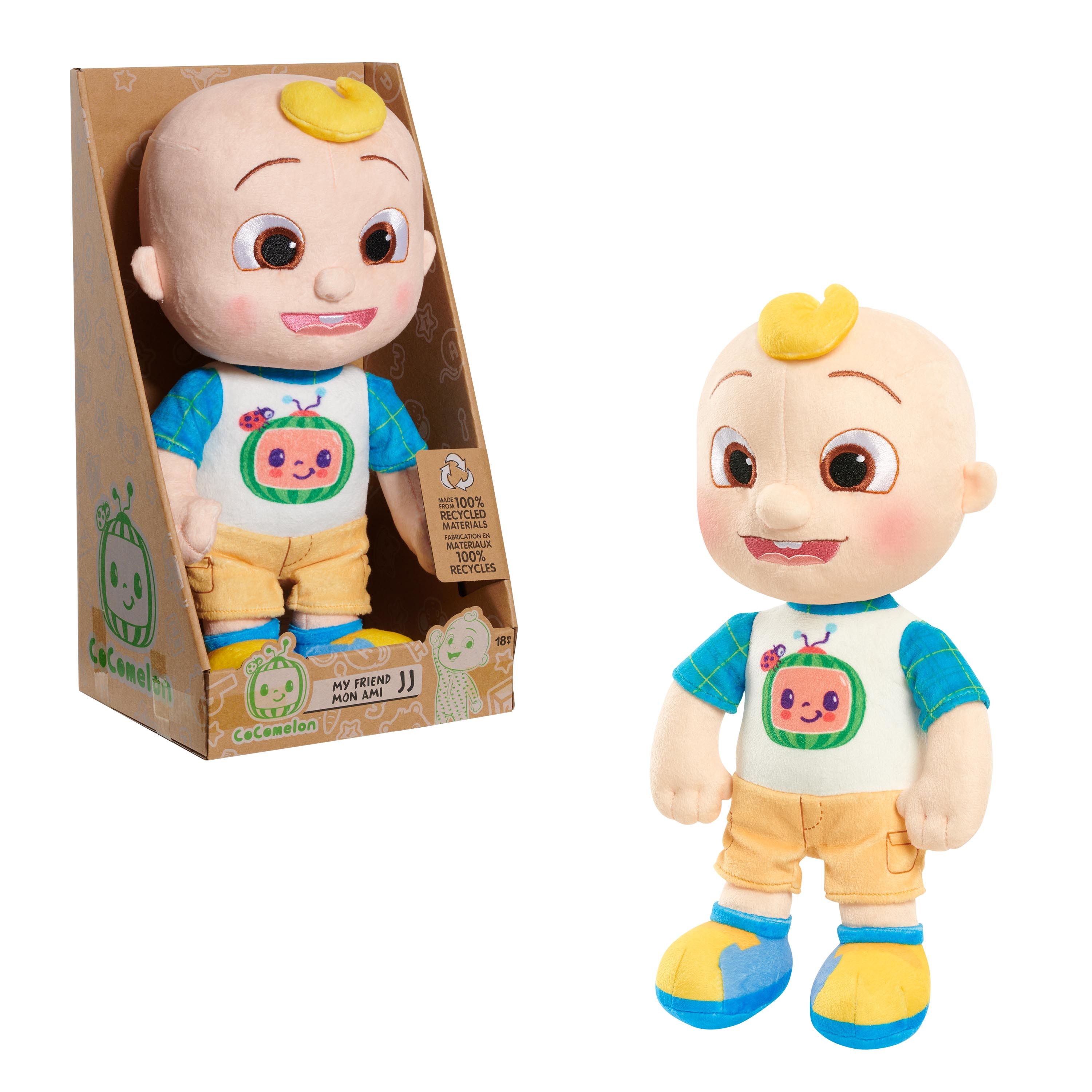 Just Play CoComelon JJ Recycled Plush Eco Friendly Kids Toy For 