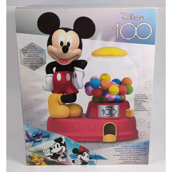 Just Play Disney 100 Classic Mickey Mouse Gumball Machine Toy Age 3+ New In Box