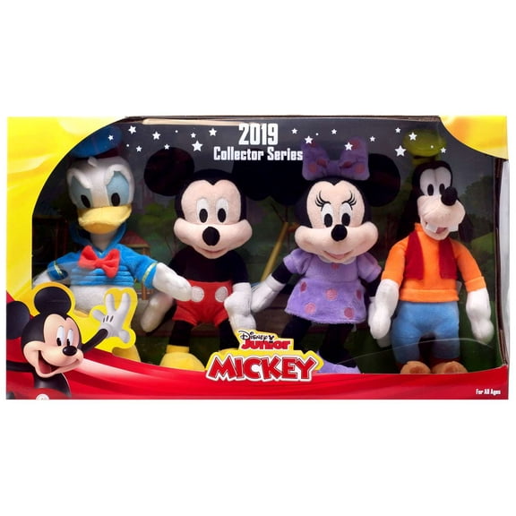 Just Play Disney 2019 Collector Series Plush: Donald, Mickey, Minnie & Goofy for All Ages, 4-Pack