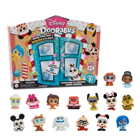 Just Play Disney Doorables Countdown to Christmas Advent Calendar, Kids Toys for Ages 3 up