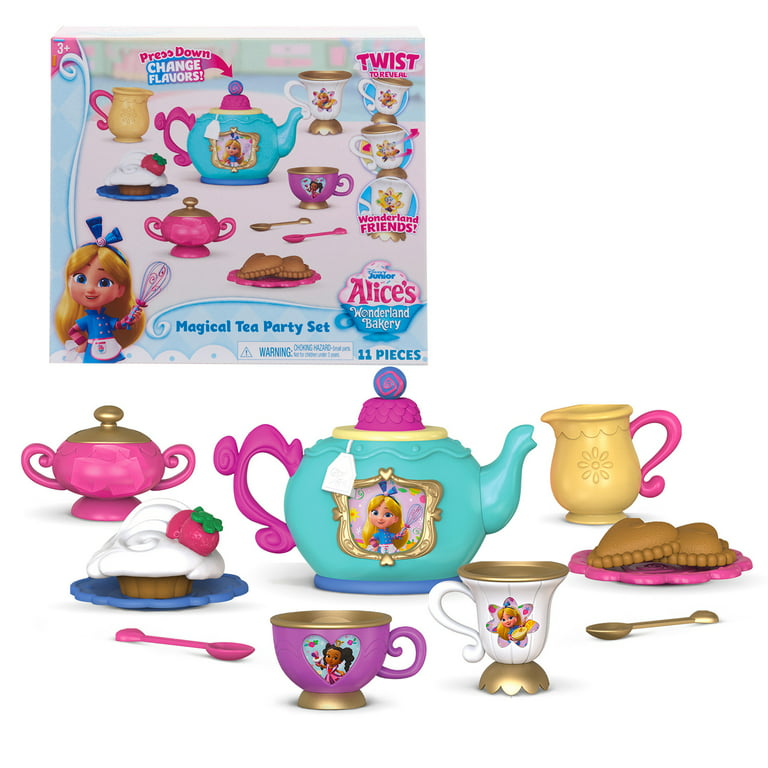 Just Play Disney Junior Alice's Wonderland Bakery Tea Party Set, Kids Toys  for Ages 3 up 