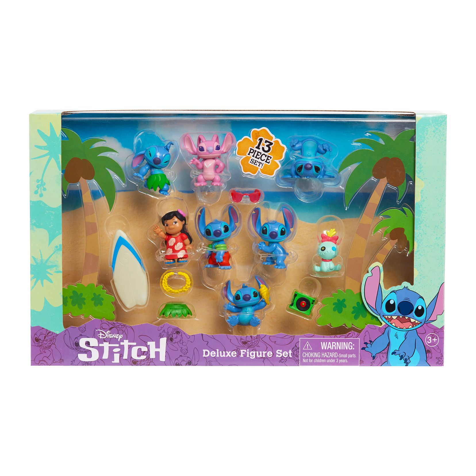 Disney Lilo & Stitch 13 Piece Deluxe Figure Set Nib