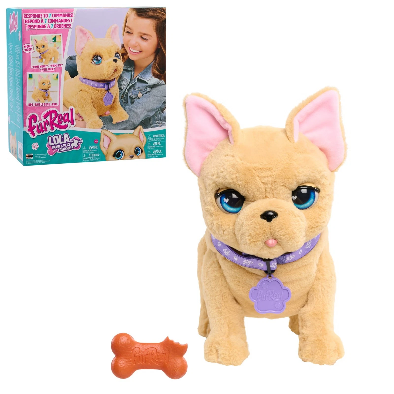 FurReal Train & Play Frenchie Interactive Pet [Brown] - Walmart.com