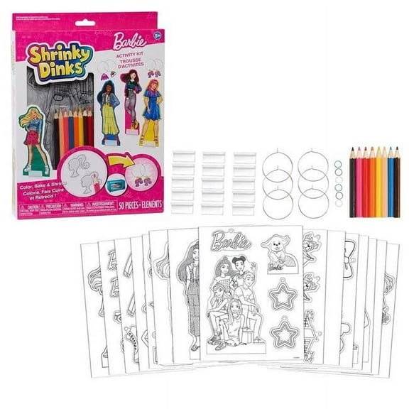 Just Play JUP3608 Shrinky Dinks Barbie Kit - 12 Count