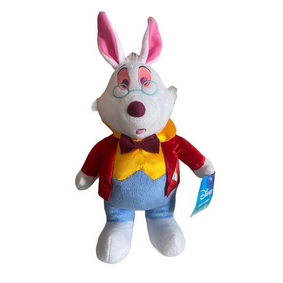 White Rabbit Plush Line Disney Plush White Rabbit Stuffed Animal, 10in, Soft PP Cotton ...