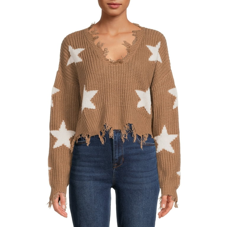 Ripped star shop sweater
